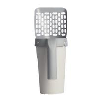 Cat Litter Shovel Two-In-One Outdoor Household Portable Cat Litter Shovel Pet Toilet Collector Capacity Cleaning Supplies gray