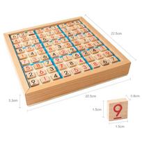 Jiugongge Skaitmeninis Šachmatų Žaidimas Atidaromas Dangtelio Dizainas Atminties Šachmatai Medinis Sudoku Loginio Mąstymo Treniruotės Švietimo Žaislai Vaikams beige