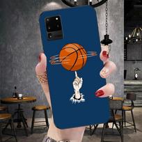Basketball Phone Case For Samsung Galaxy S6 S7 S8 S9 S10 S21 S22 Plus Ultra Soft Black Phone Cover Galaxy S30 gray