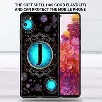 Soft Case For Samsung Galaxy Note 20 Ultra 10 Plus Lite A50 A70 A20 A40 A20e 9 8 A60 A10e Funda Phone Cover Mandala Letter A L Samsung A70