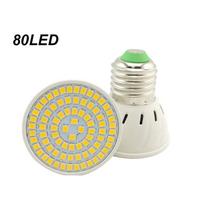 Viso spektro 48 60 80 LED augalų auginimo lemputės E27 fitolampas Vegs Cultivo Growbox Saulės šviesos gėlė patalpų šiltnamio dėžutė