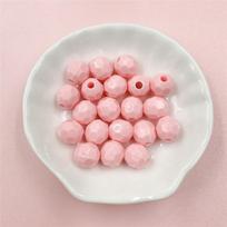Home Party Supplies Jewelry Round Disco Ball Candy color Beads Beaded Materials 10mm 20pcs Acrylic For Jewelry Making rožinė