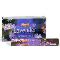Tridev levandų agarbatti / smilkalų lazdelės | Hexa serija | Kvapas | Atsidavimas | 6 Pkt * 20 Gm Pooja / garbinimui blue