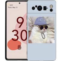 cute puppy Cat Phone Case For Google Pixel 8 7 6 Pro 6A 7A 5G Soft Silicone Shockproof TPU Black Cover Fundas Pixel 8 Pro