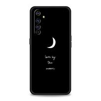 Case For Realme 12 11 10 9 8 5G 7 6 GT5 GT3 GT2 Pro Plus C21 C11 C25 C35 GT Neo 2 3 3T 5 Cover Black and White Love Sun Moon Realme 9Pro Plus black
