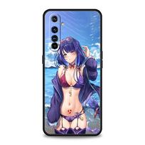 For Realme 10 9 8 5G 7 6 GT2 Pro Plus 9i 8i C21 C11 C25 C35 Genshin Impact Sexy Girl Phone Case For Realme GT Neo 2 3 3T Cover Realme 6 Pro beige