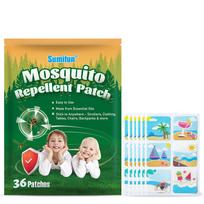 36 lipdukai/maišelis Animaciniai pleistrai nuo uodų, Pleistrai nuo uodų 36pcs blue