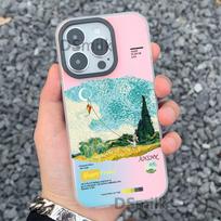 Van Gogh Colorful iPhone 15 Pro Case in Aurora White for Apple 12/11/Xs Max/8 15 Pro Max