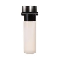 120 ml plaukų dažų papildomas buteliukas aplikatorius šukos daugiaspalvis plastikinis dozatorius salonui aliejus plaukų dažymui kirpybos formavimo įrankis rožinė