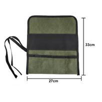Random Hanging Tool Storage Bag Multiple Pockets Wrench Organizer black