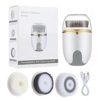 Ultrasonic Cleaner Electric Cleansing Brush Face Skin Care Deep Facial Cleansing Machine Pore Clean Tools WashBeauty Device white