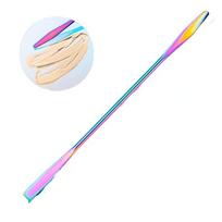Professional Acrylic Paint Palette Ice Cube Transparent Color Mixing Tray with Paint Brush and Spatula Set for DIY Crafts Painting Color stick white