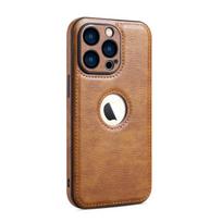 iPhone 15 Pro odinis telefono dėklas su Romax dizainu, visapusiška apsauga iPhone 14 ir 11. 17 Air ruda