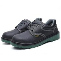 Labor Protection Shoes Men's Anti-Smashing and Anti-Penetration Solid Bottom Abrasion-Resistant Steel Plate Anti-Smashing Shoes 47 gray