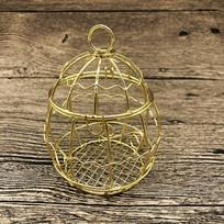 Mini metalo aukso vintage retro paukščių narvelio saldainių dėžutės Kūdikių dušas Favor Dovanų dėžutė brown