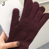 1 pora lauko unisex žieminės šiltos pirštinės sustorėjusios pirštinės Sustorėti priedai Megztos pirštinės kumštinės pirštinės one pair tamsios kavos spalvos