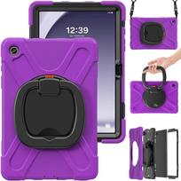 X110 Three-Layer Silicone Protective Case for Tab A9 8.7-inch Tablet, X115 Anti-Fall Shell Full Package - X117 Tab A9 8.7 SM-X110/X115/X117 violetinė