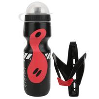 Mountain  Water Bottle Cage Support Carbon fiber texture V Shape Kettle Stand Set  Access water bottle black