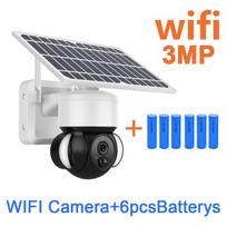 SHIWOJIA Solar Camera 4G SIM /Wifi Outdoor Wireless Cctv Cloud H265 Solar Power Garden Lights Security Surveillance Battery Cam Only WiFi Camera balta