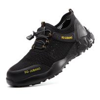 Labor Insurance Shoes In Summer, Breathable Steel Baotou, Smash-proof and Puncture-proof Labor Insurance Shoes, Tooling Shoes 48 black