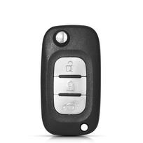 3/4 mygtukų nuotolinis automobilio rakto korpuso dangtelio dangtelis, skirtas Mercedes Benz Smart Fortwo 453 Forfour 2015 2016 2017 sulankstomas raktas 3 Buttons
