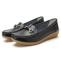 Moteriški odiniai mokasinai, minkšti geltoni loaferiai, kasdieniai, elegantiški, vasariniai, kvėpuojantys plokščiapadžiai, vaikščiojimo batai mamai 35 juoda