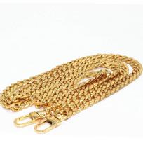 1pcs DIY Iron Flat Chain Strap Purse Chain Accessories Purse Straps Shoulder Cross Body Replacement Straps, with Metal Buckles 20cm