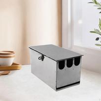 Knife Block Kitchen Holder Multi Grids Dock Space Saving Utensil Storage 26x12x14cm