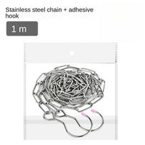 Nerūdijančio plieno grandinės pakabukas grandinėlė, drabužių džiovinimo grandinė Cloating Chain 1 M gray