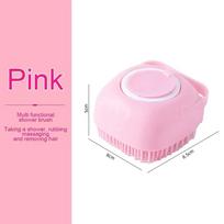 Silica Gel Dog Paws Cleaner Grooming Bathroom Puppy Sprayer Bathtub for Dogs Soft Pet Accessories Brush Safety Multifunction XS rožinė