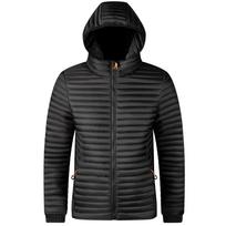 Men Warm Jacket Windbreaker Autumn And Winter Hooded Parkas Men's Fashion Casual Lightweight Cotton Padded Jacket Coat Male M juoda