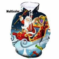 Pop 3D Christmas Tree Snowman Xmas Printing Hoodies For Men Children Fashion Funny Hooded Hoody Women Cute Harajuku Hoodie Tops 2XL black