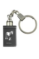 Fell Pony - Crystal pendant with photo of a horse, illuminated pendant, unique gift by Art-Dog brand skaidri