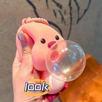 Loopy Blowing Bubble Pinching Joy Keychain Female Ruby Doll Pendant Bookbag Pendant Small Jewelry Children'S Birthday Gift