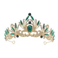 Elegantiška mergaičių Tiara karūna Moterų Vakarėliui Vestuvių Princesės Vestuvių karūna plaukų papuošalai as the picture beige