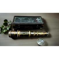 Engraved Brass Pocket Telescope - Pirate Spyglass, Nautical Telescope with Hardwood Box - Perfect for Boating, Retirement, Christmas, Gifts