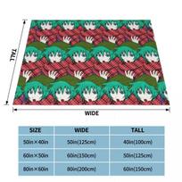 Shin Tsukimi Your Turn To Die Fleece Throw Blankets YTTD Anime Game Blankets for Sofa Travel Super Soft Bedding Throws 75x100cm 30x40in blue