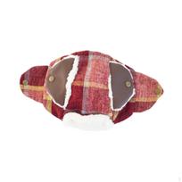 Cozy Pet Winter Headwear with Ear Openings for Dogs And Cats red and S brown