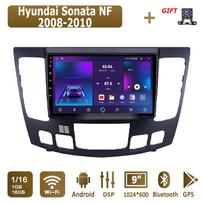 Android Carplay Car Radio For Hyundai Sonata NF 2008-2010 Multimedia Player Head Unit Stereo GPS Navigation BT WIFI 4+64GB 1+16GB,A gray