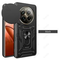 Funda for Realme 12 Pro Plus 5G Case Armor Slide Camera Ring Stovo apsauginis dangtelis, skirtas Realme 12 Pro Case Capa Realme 12 Pro raudona