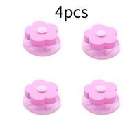 New Household Laundry Net Filter Bag Washing Machine Cleaning Bag Flower-shaped Floating Lint Bag Debris Removal Net Lint Bag mėlyna