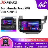 CarPlay Android Auto Radijas HONDA FIT JAZZ 2007-2013 Automobilio Multimedija 4G 8 Branduolių GPS 2din automagnetola Android12 8 core 4GB+64GB