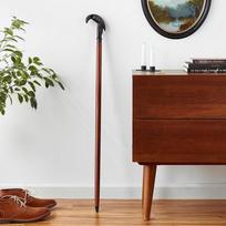 Black/silver Victorian Sitting Crow Long Steampunk Walking Stick Cane-AL Handle Wooden Walking Cane-Best Christmas Gift brown