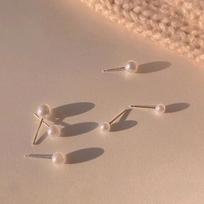 5 mm 6 mm 8 mm 3 poros imitacinių perlų įsmeigiamų auskarų elegantiški auskarai moterims perlų auskarai papuošalų rinkinys paprasta dovana vestuviniai auskarai