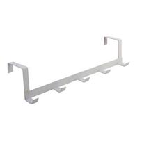 Over The Door 5 Hooks Home Bathroom Organizer Rack Clothes Coat Hat Towel Hanger One Size balta