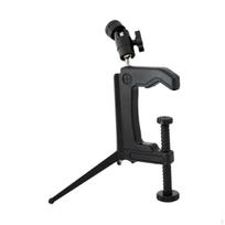 Mini Portable Swiveling C-Clamp Tripod Stand for Camera Camcorder DSLR gray