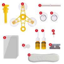 Upgraded Window Glass Cracked Scratch Repair Kit Windshield DIY Tools Glass Scratches Car Care Window Repair Tool
