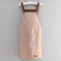 New Anti Fouling Apron, Waterproof and Oil Resistant, Household Kitchen Cooking Fashion Apron, Adult Work Clothes rožinė