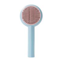 Comb Vortex Self-Cleaning Gentle Detangling Hair Removal Cats Stainless Steel Needle Comb mėlyna