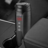 Nešiojamas automobilinis elektrinis vandens virdulys, nepralaidus su Smart Touch skydeliu 21x7cm 12v black